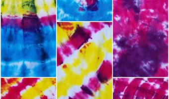 Tie dye collage