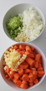 Carrot soup ingredients